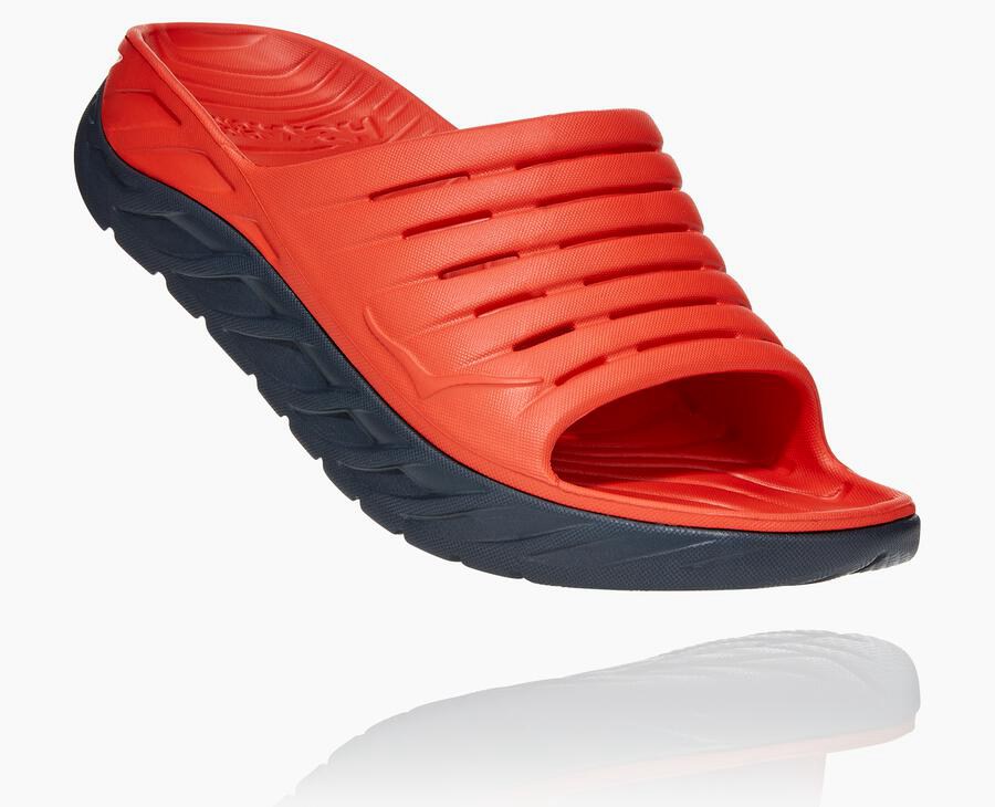 Hoka Mens Slide NZ - Hoka Ora Recovery Red (TDA561320)